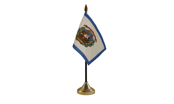 West Virginia Table Flags